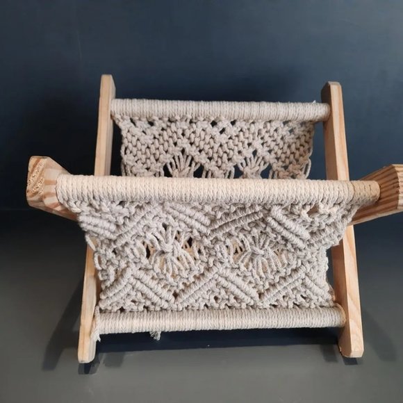 Magazine Rack Newspaper Towel Holder, Off-White, 12x11x9 inches - Picture 5 of 5